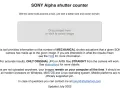 Jak sprawdzić przebieg aparatu Sony i uniknąć kosztownych napraw